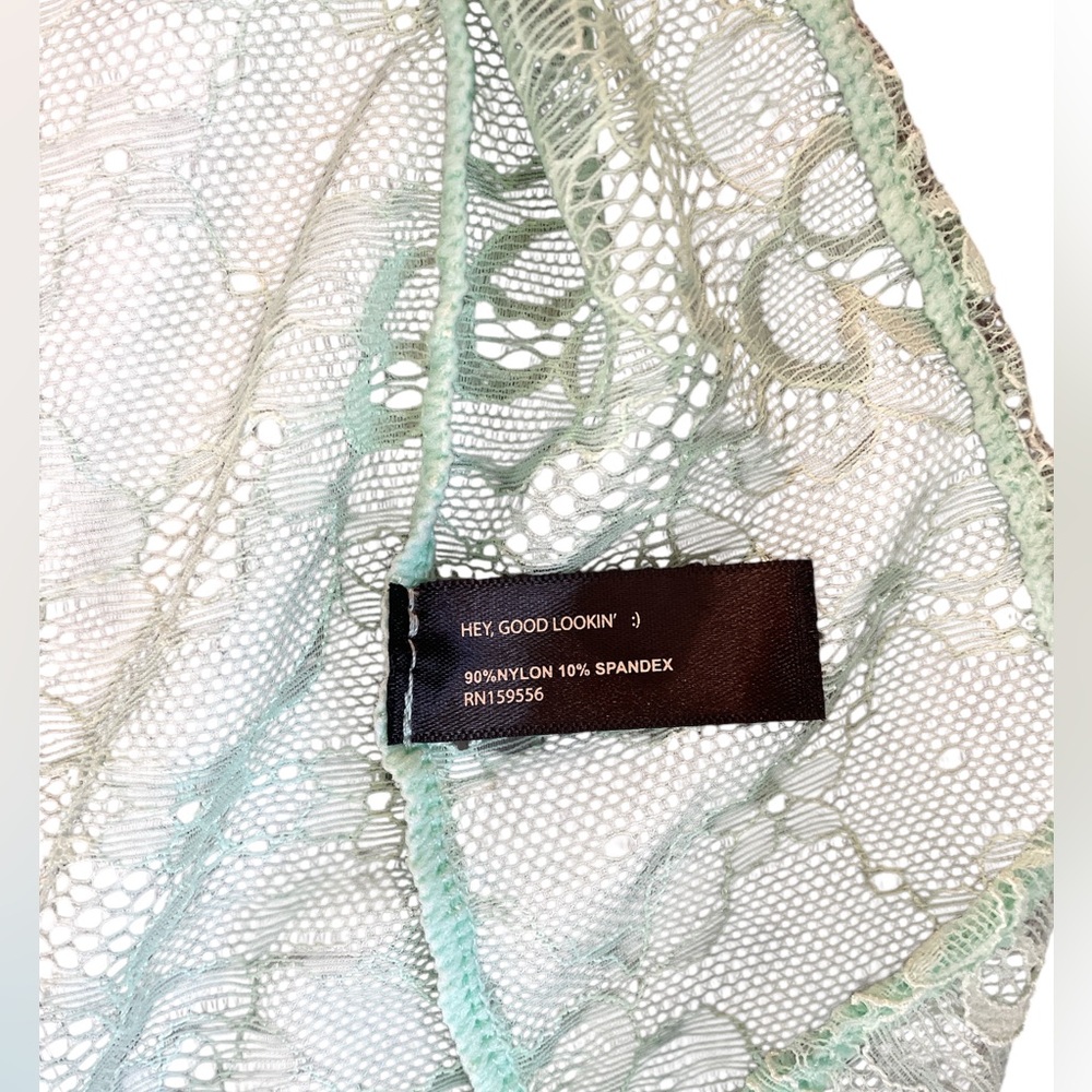 Free People Lace Applique Maxi Dress, mint green,floral design,Large, New - Picture 12 of 14